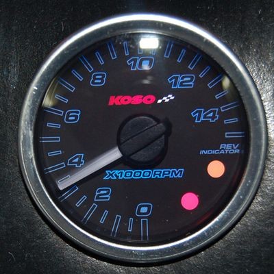 -toerenteller rond 48mm analoog Koso